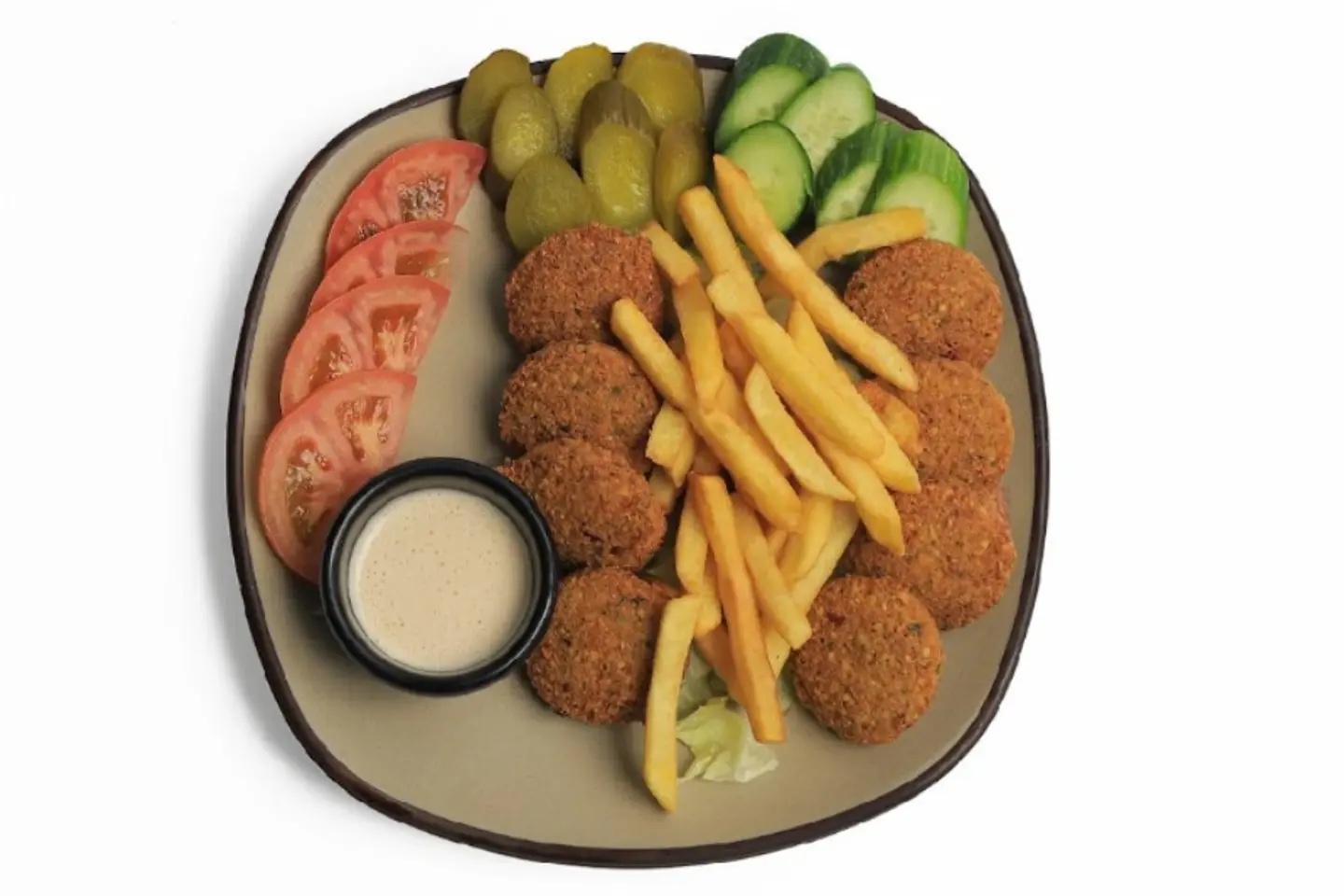 صحن فلافل مزاميز