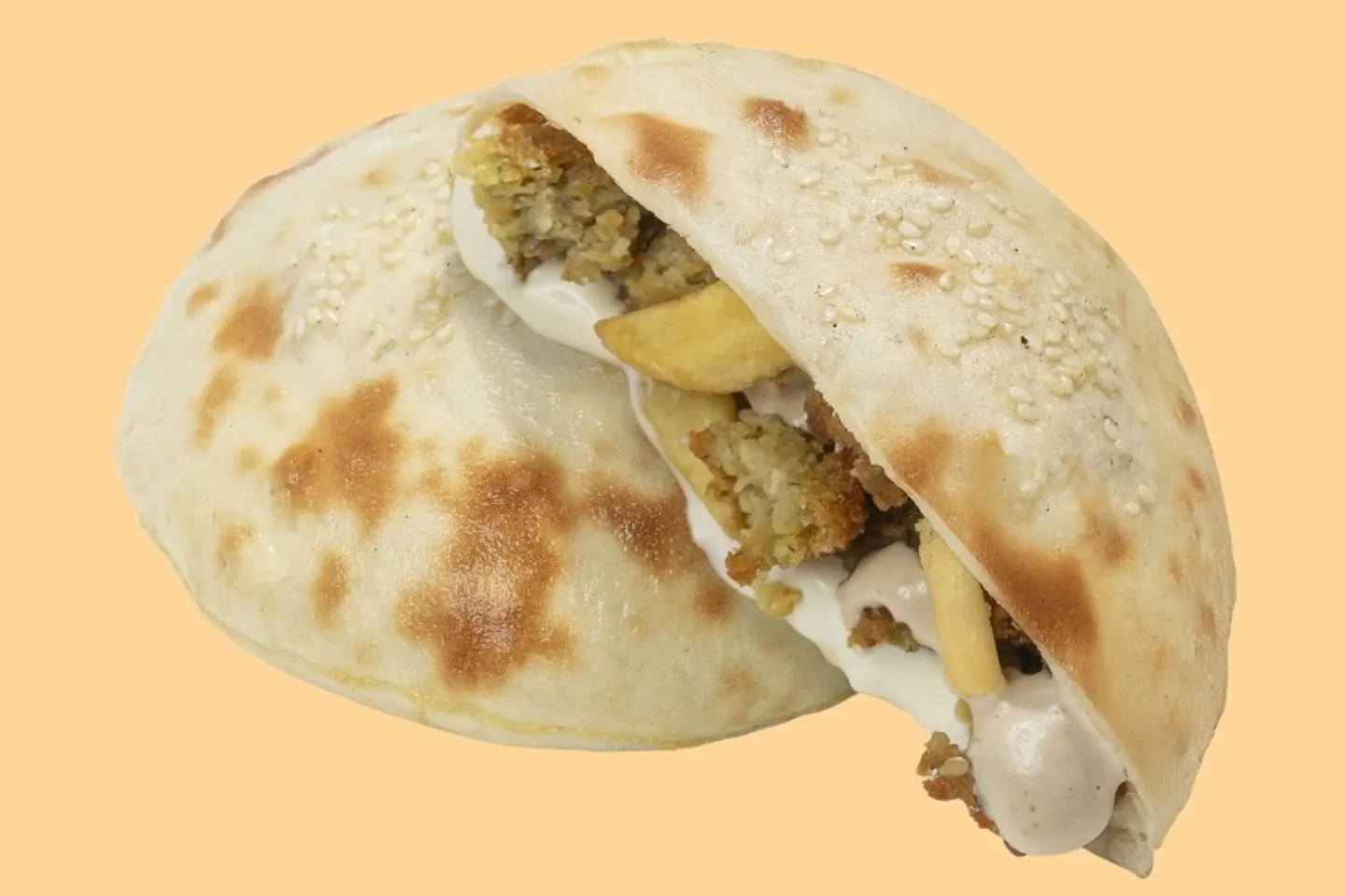 فطيرة الفلافل بالجبنه