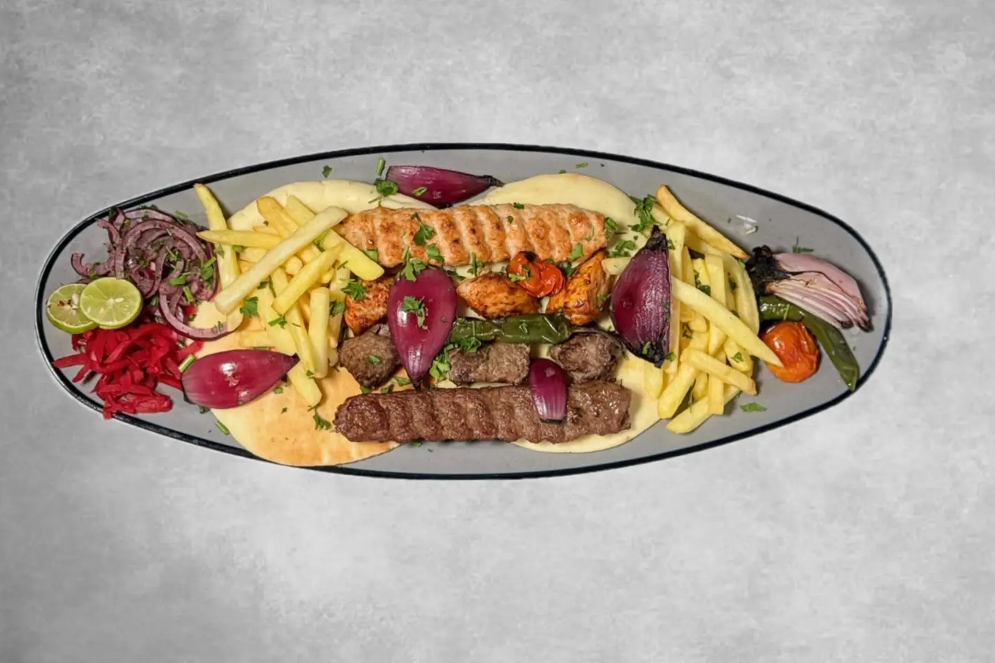 Half Killo Mixed Grill Plate