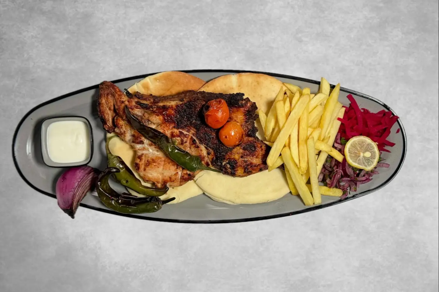 Half Deboned Chicken With Rice