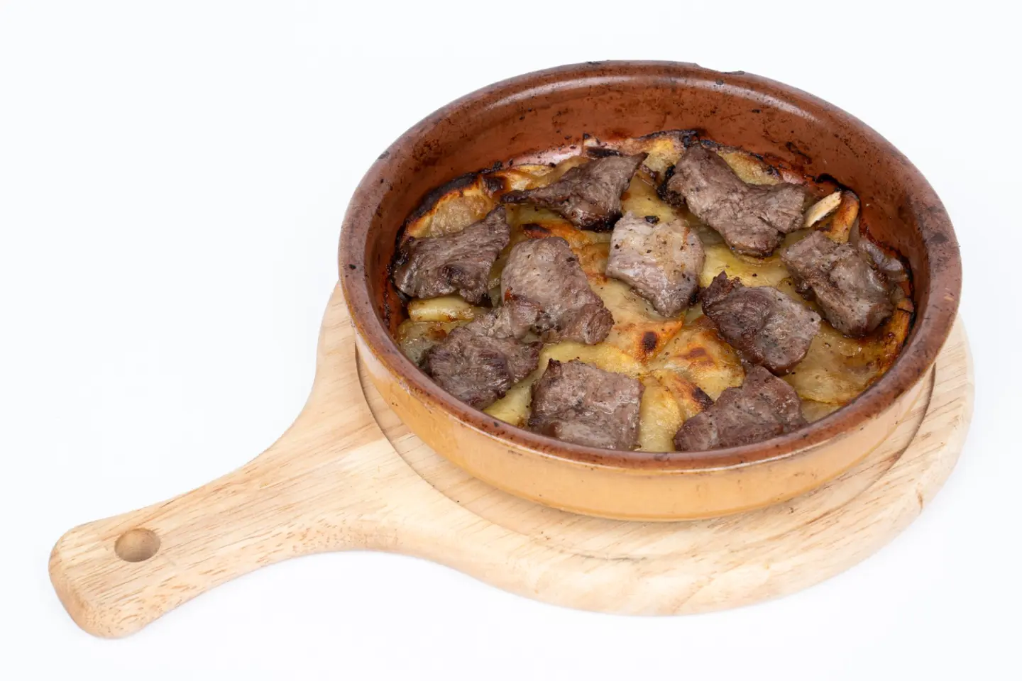 شرحات بطاطا باللحم