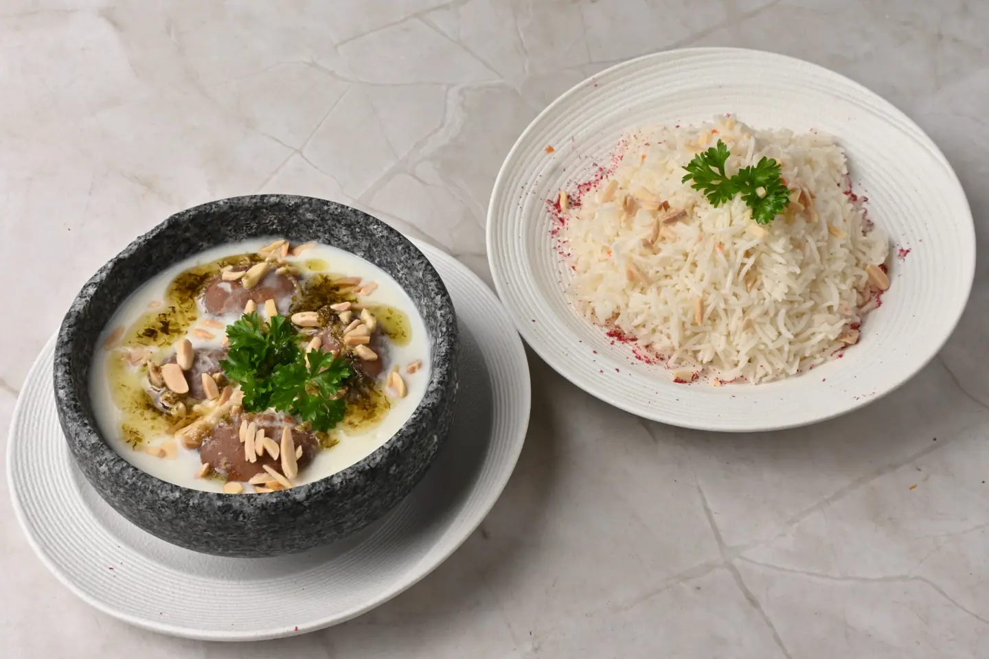 كبة لبن مع أرز