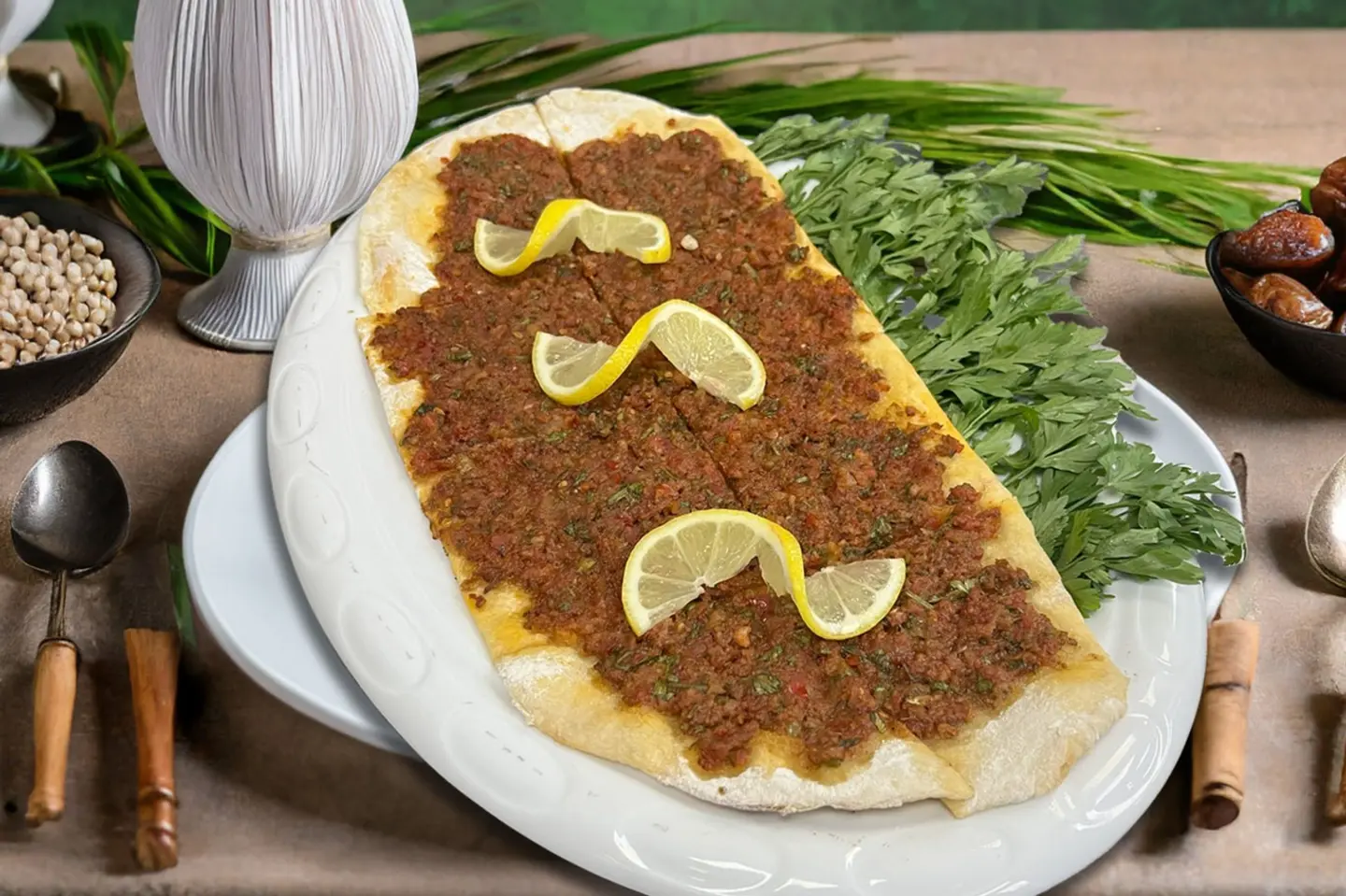 لحم بعجين