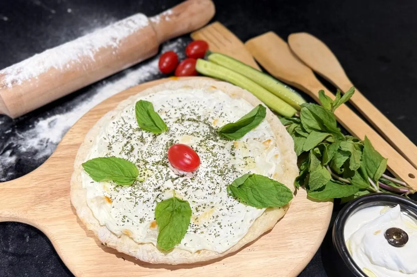 لبنة مع توابل