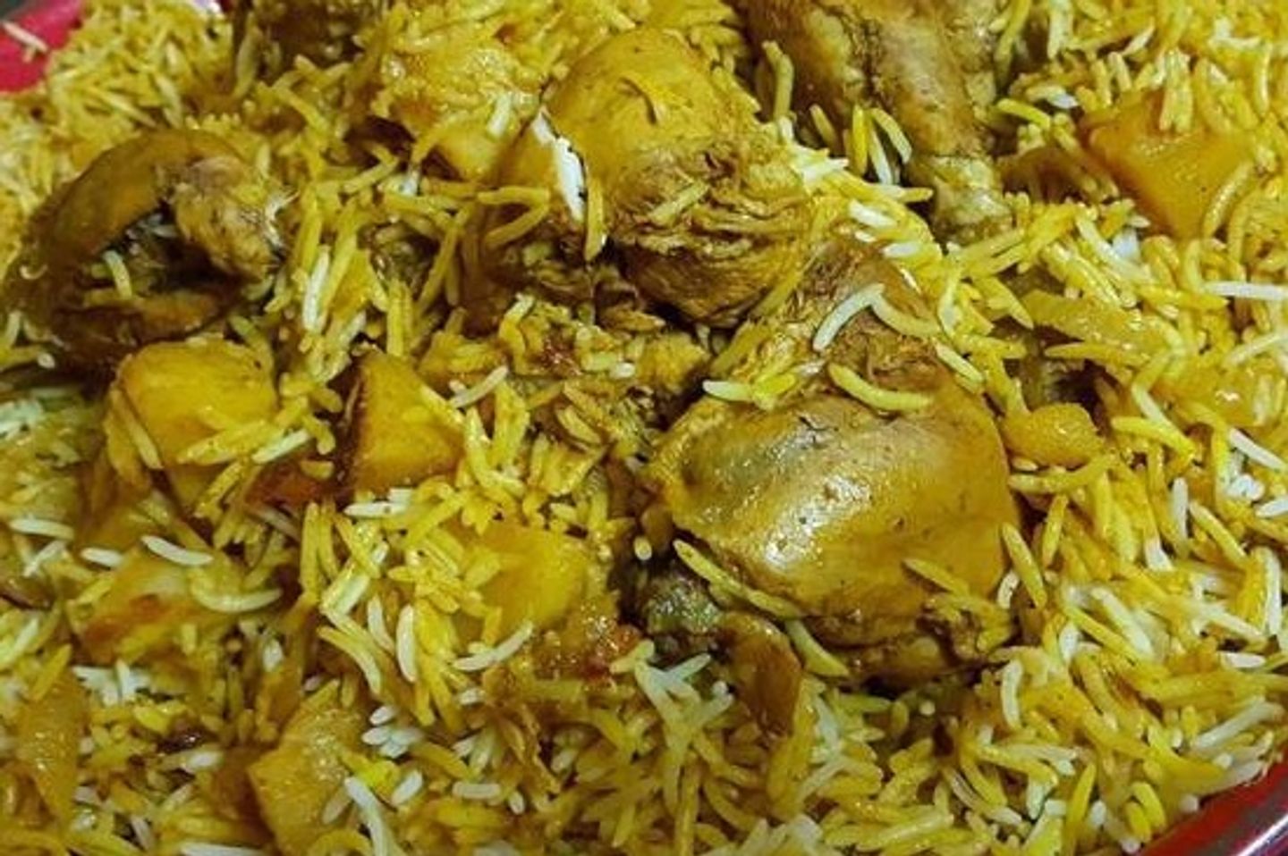 أرز زربيان دجاج حبة