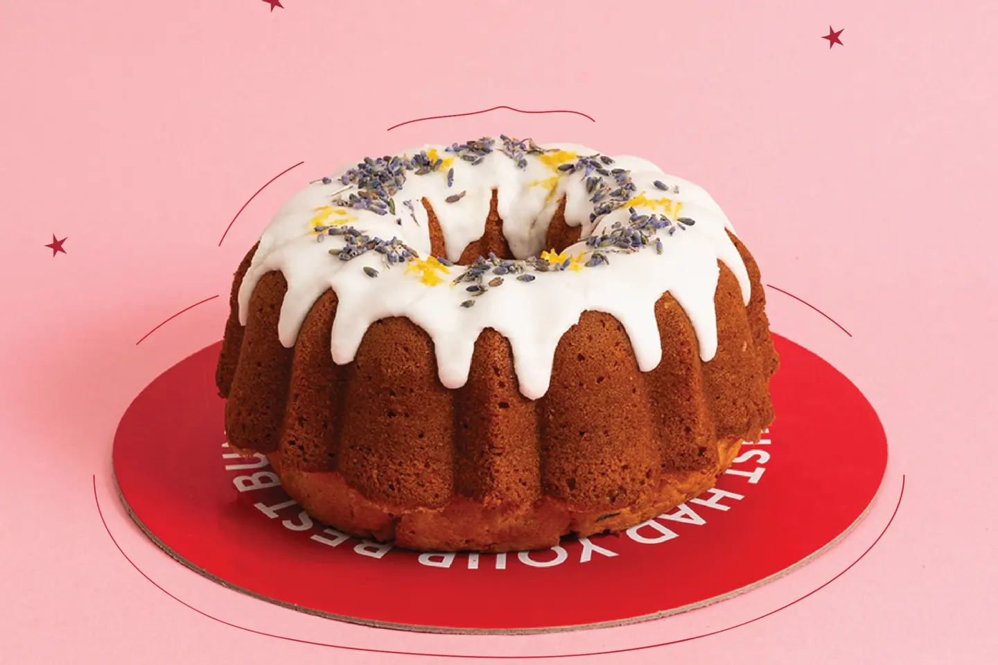 كيكة الليمون والخزامى