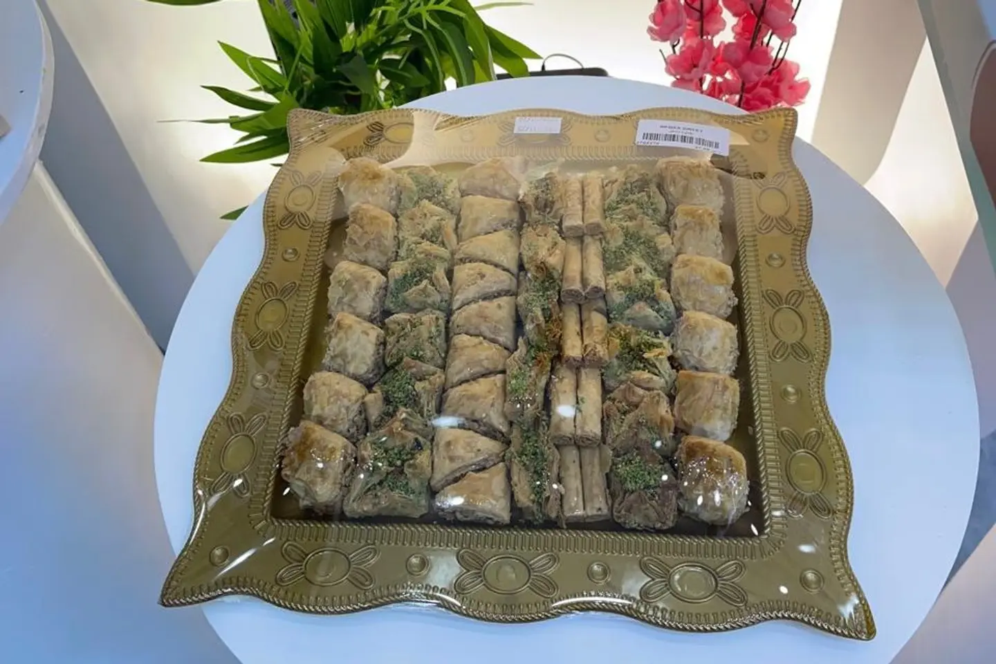 Golden Assorted Baklava Plate