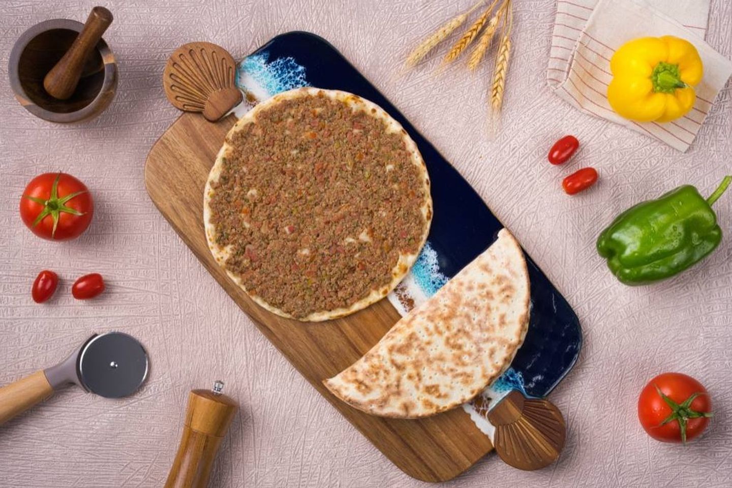 Lebanese Meat On Dough Pie