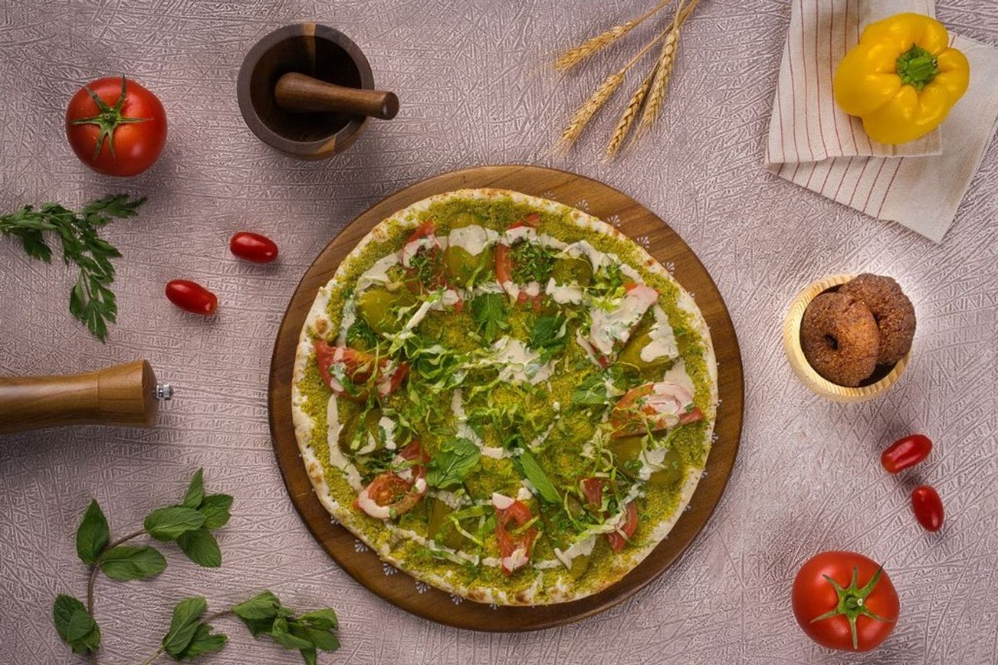 Falafel Pizza