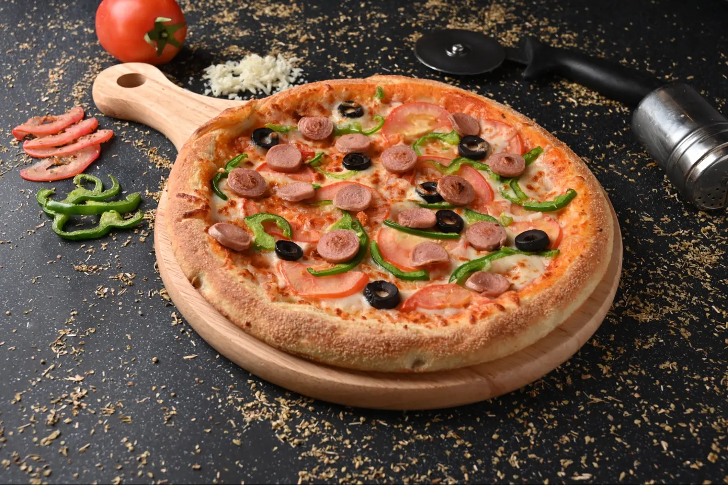 بيتزا هوت دوج كبير