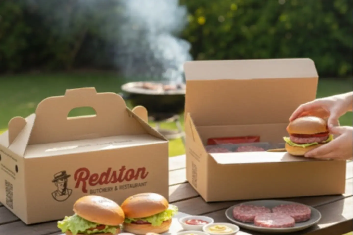 بوكس برغر ردستون الفاخر جاهز للشوي