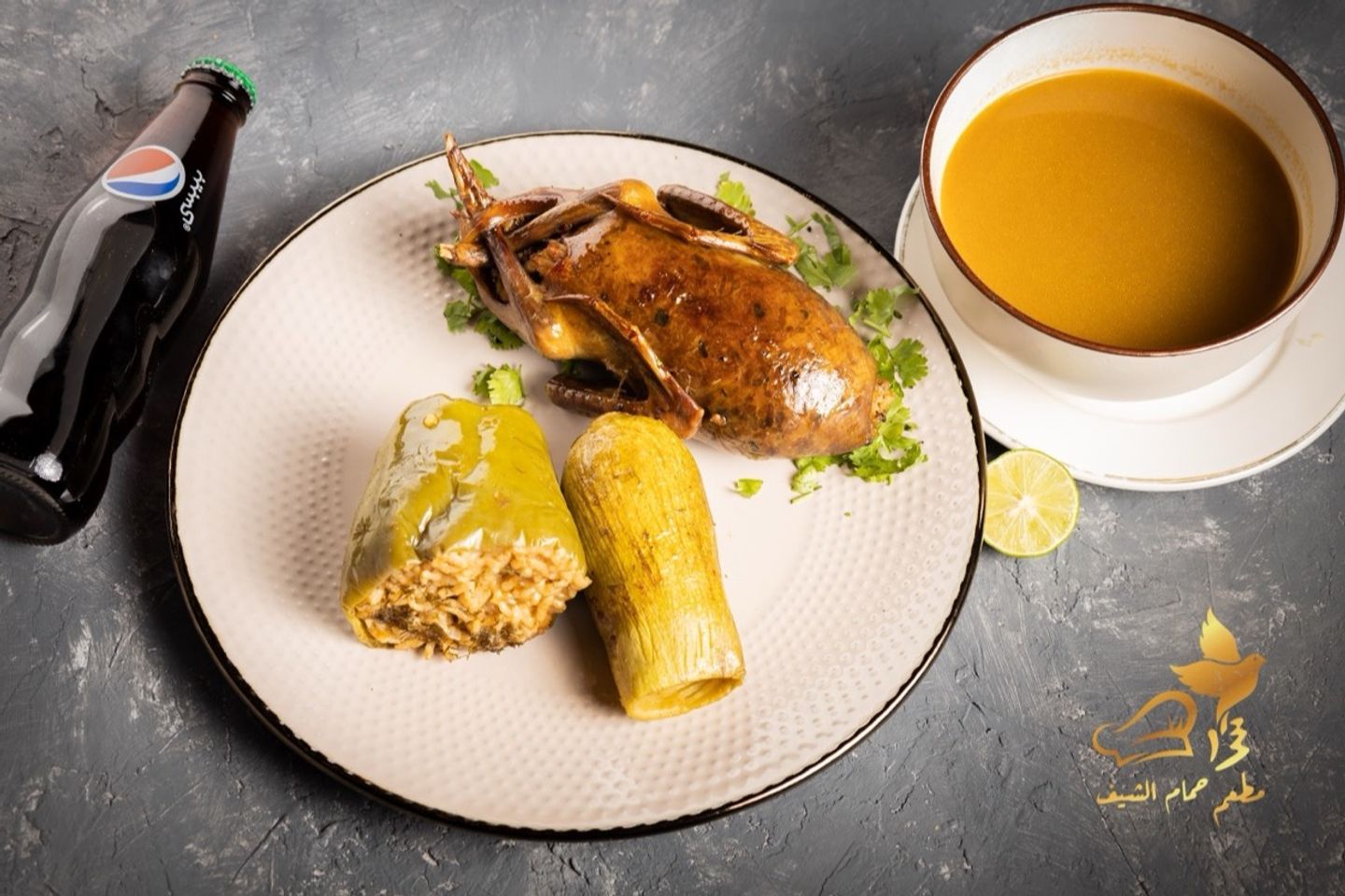 حبة حمام محشي بالارز و خضار محشي بالارز