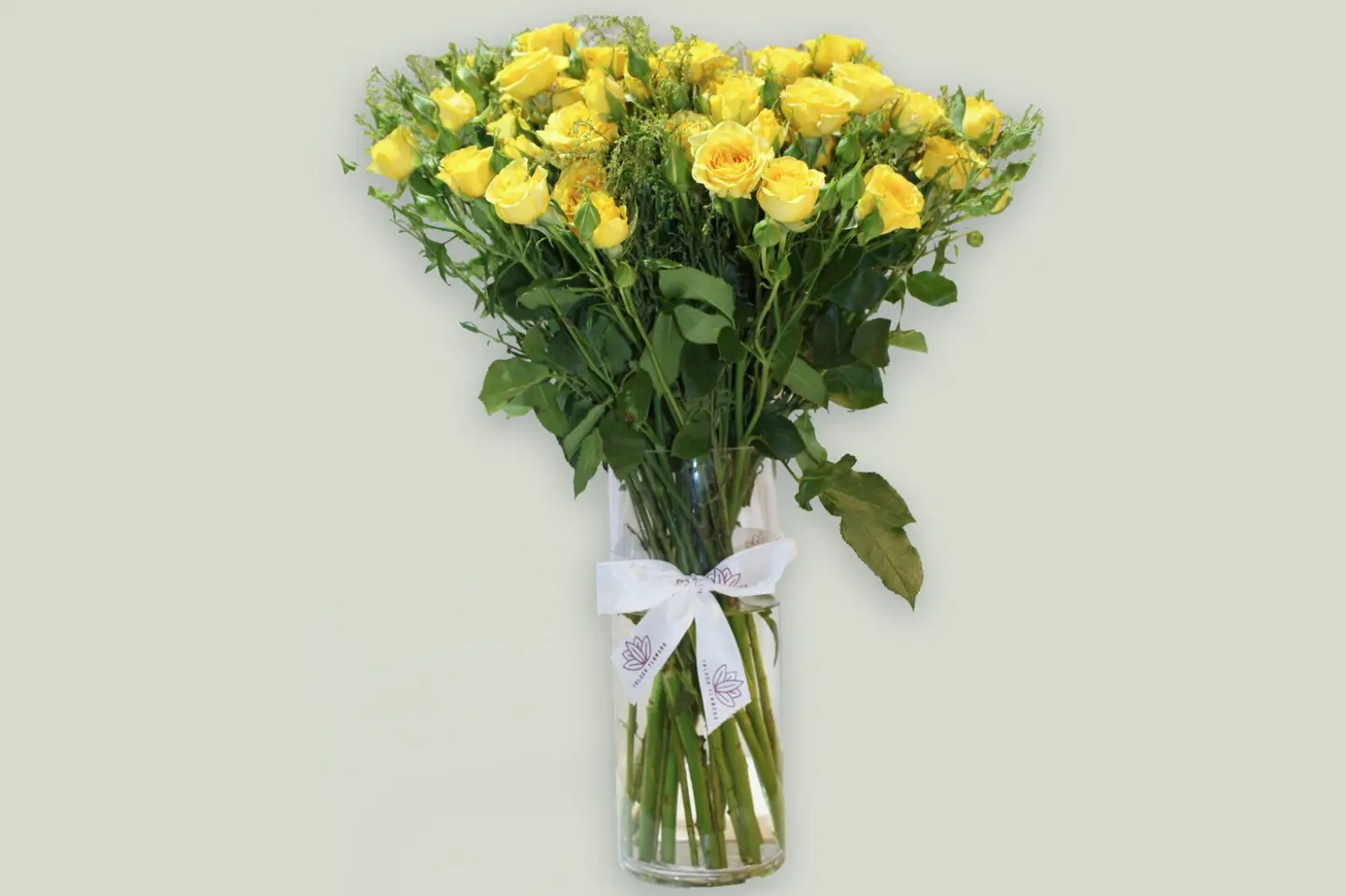 مزهرية الأصفر الأنيق