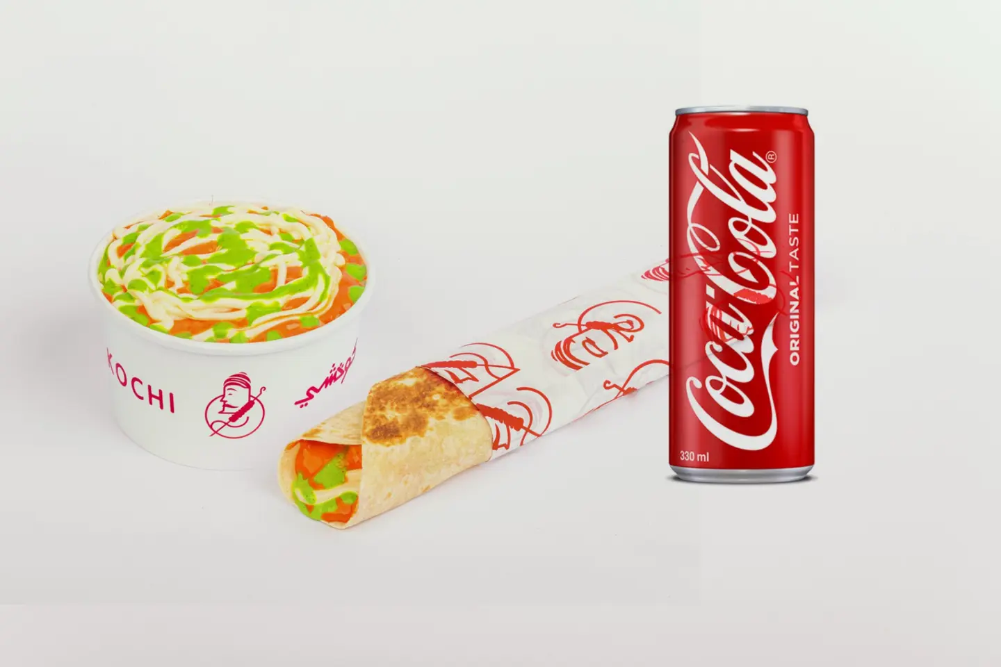 كوتشي فرايز صغير و ساندوش و كولا