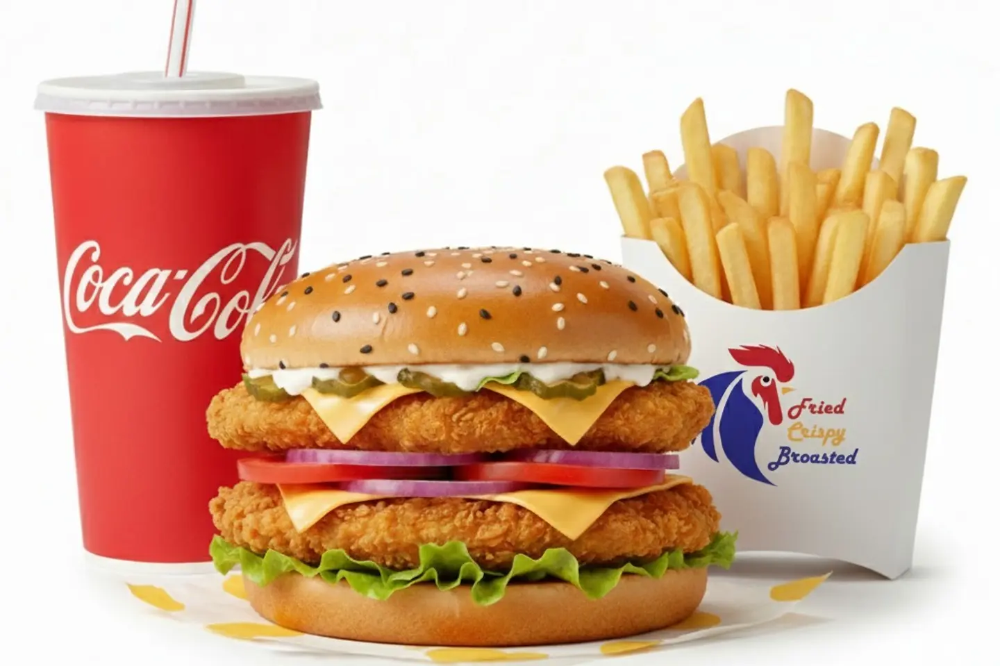 Chicken Burger Double Meal