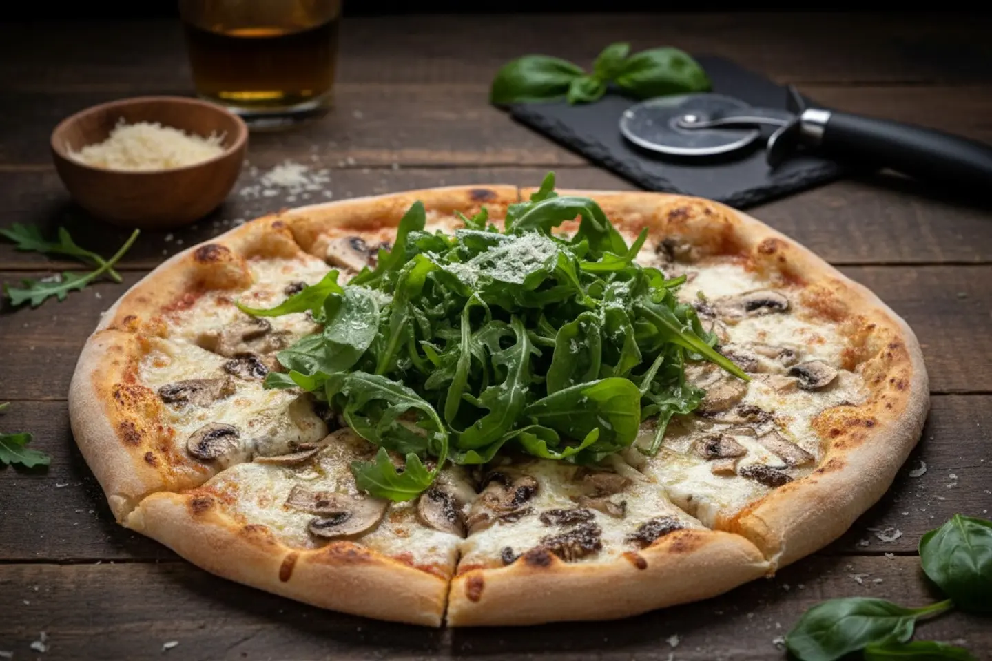 بيتزا فونجي ترافل مشروم - وسط