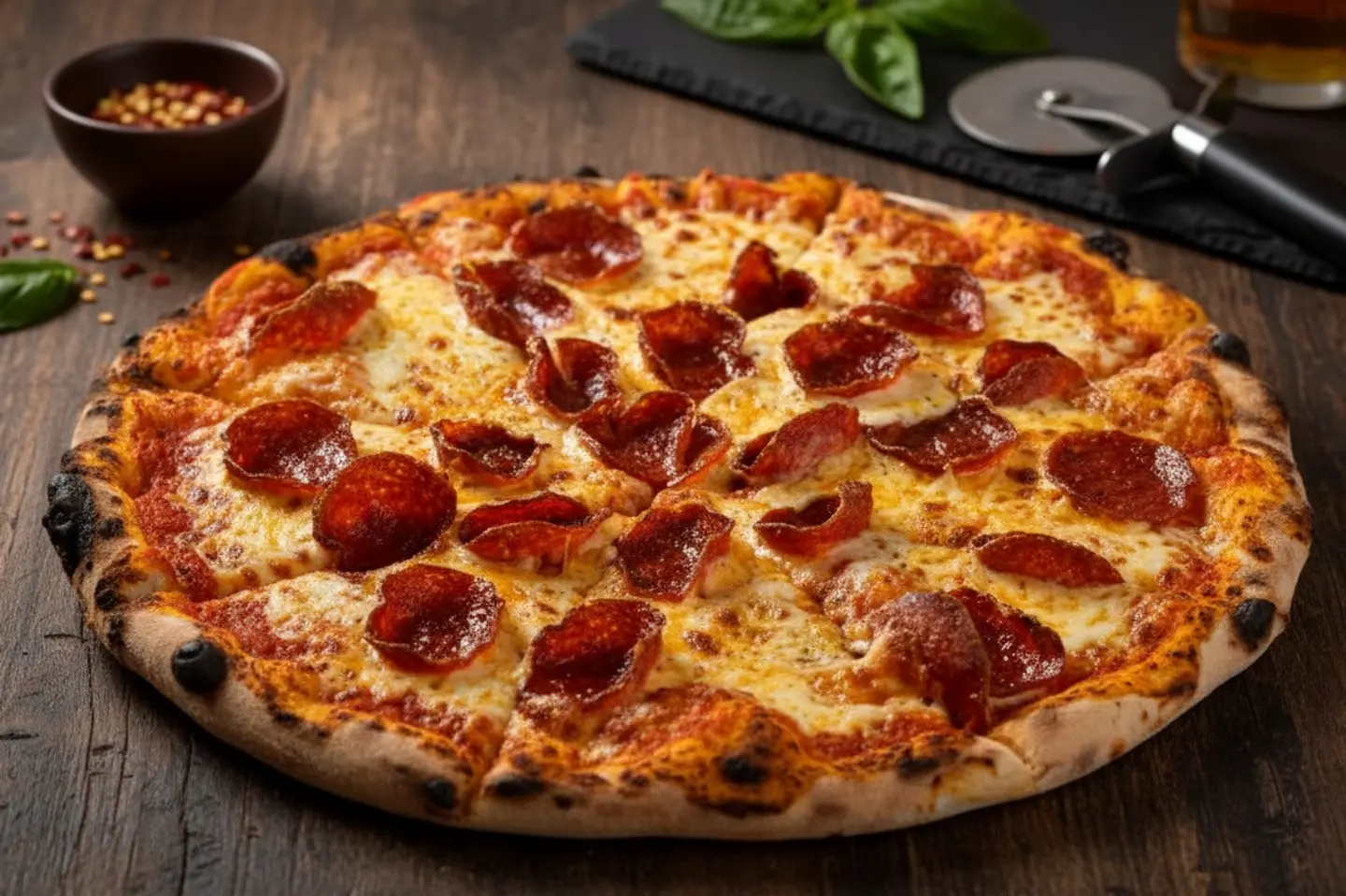 بيتزا ببروني - وسط