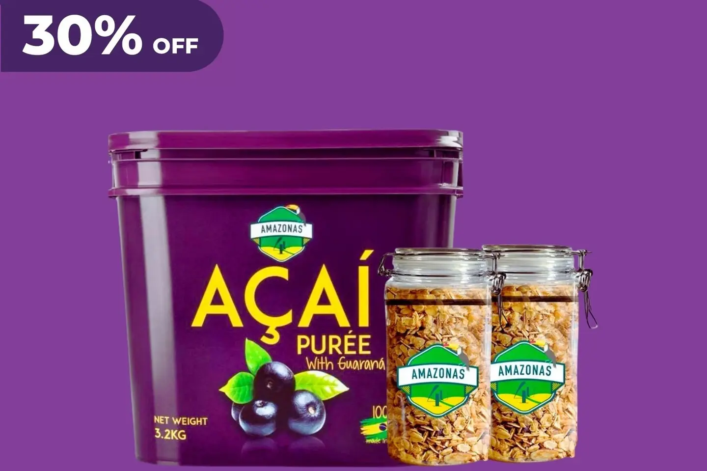 Acai Bucket 3.2 Kg With 2 Granola 400 Gm