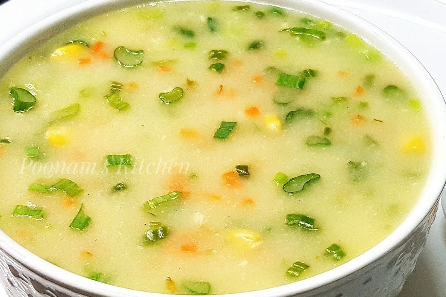 شوربة خضار بالذرة حلوة