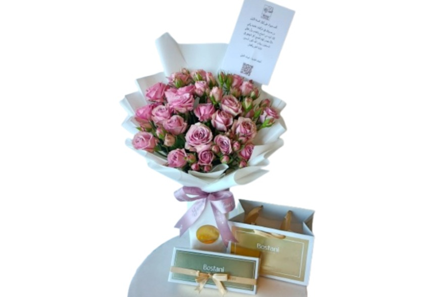 Bouquet/Clor Lavendar/With Choklet Bustani/Number 11