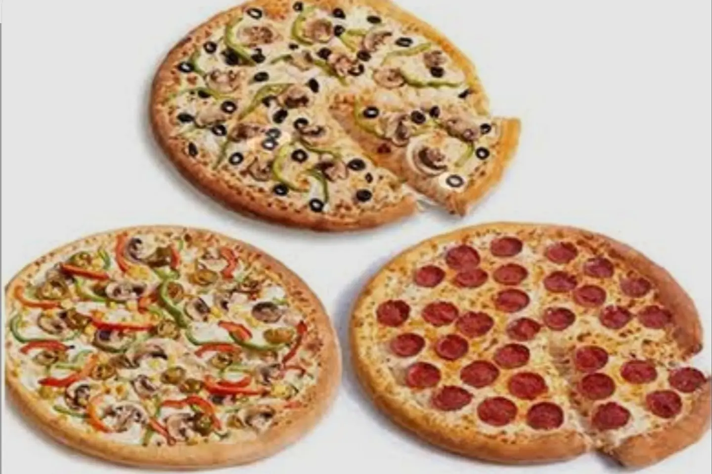 Discounted Three Small Pizzas