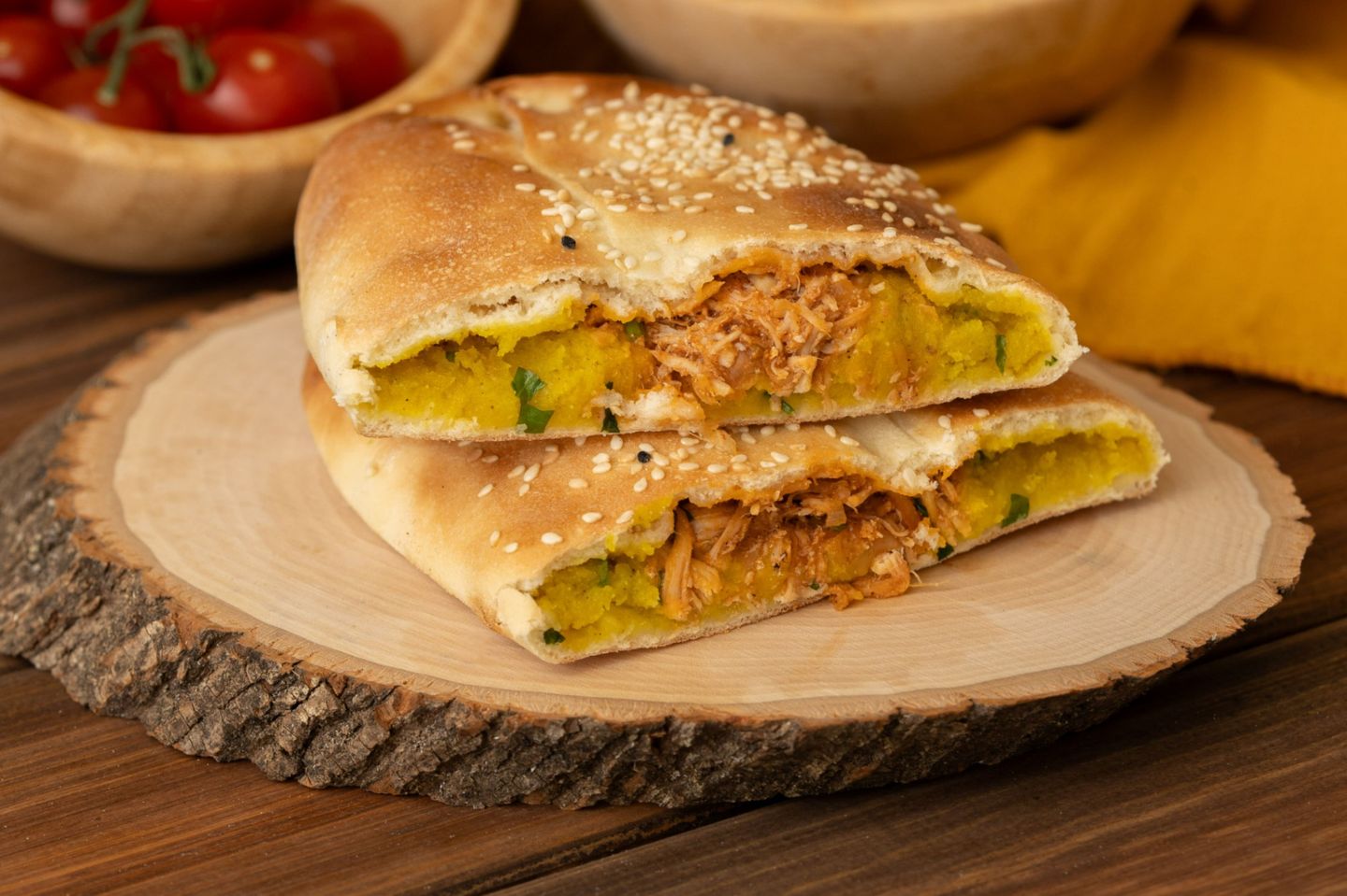 فطيرة دجاج بالبطاطس