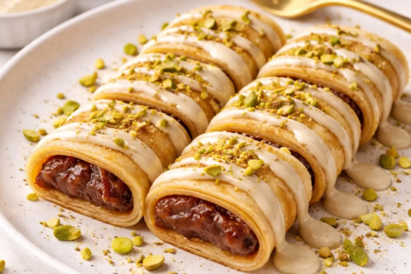 كريب بروتين تمر بالطحينيه