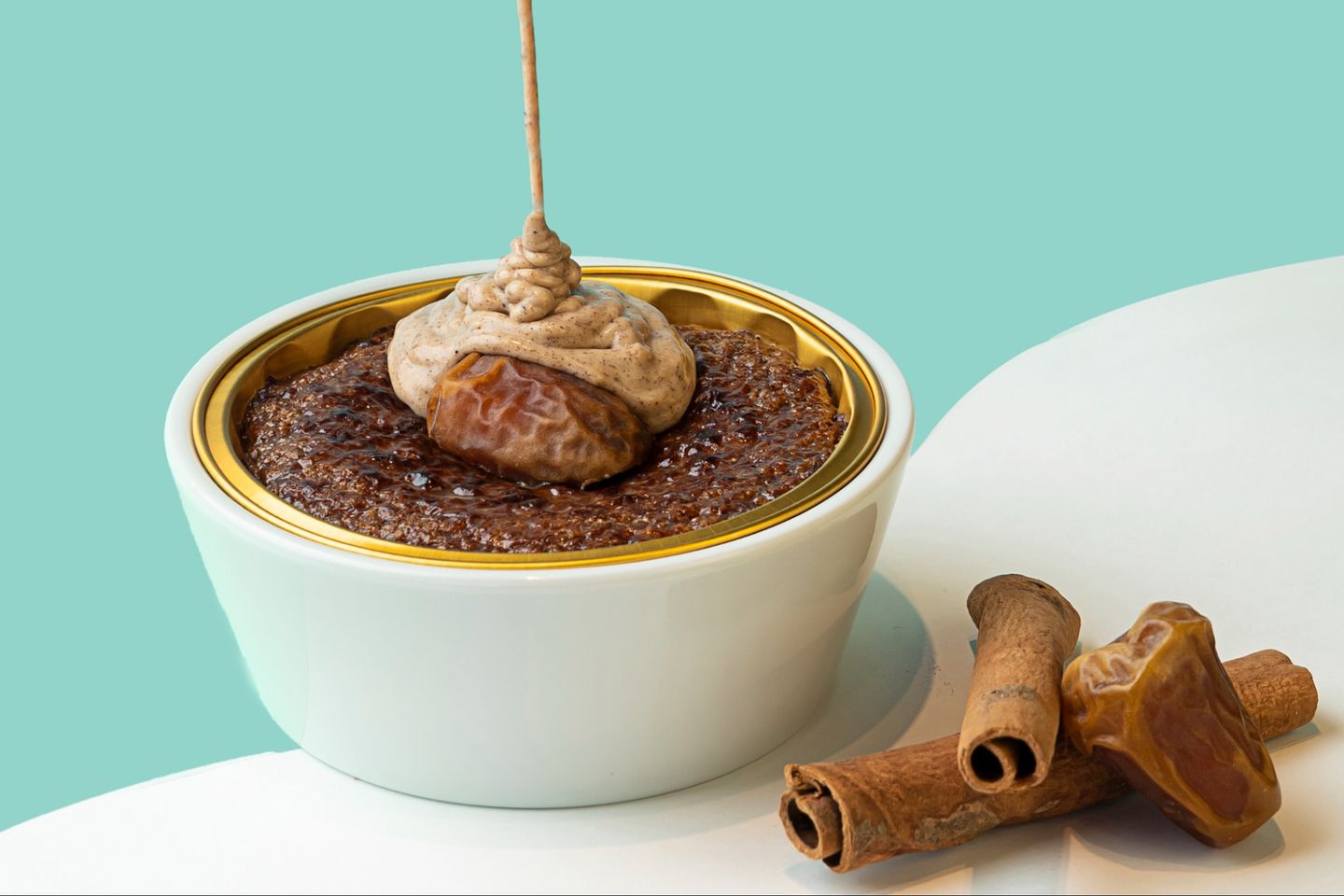 Basbousa Dates With Cream