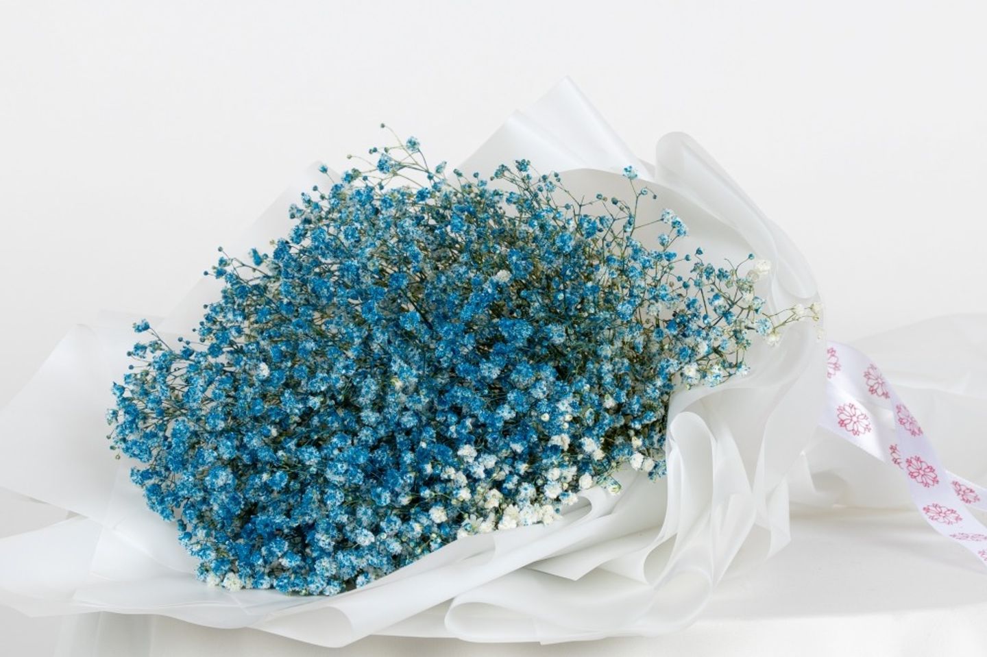Blue Gypsophilia Bouquet