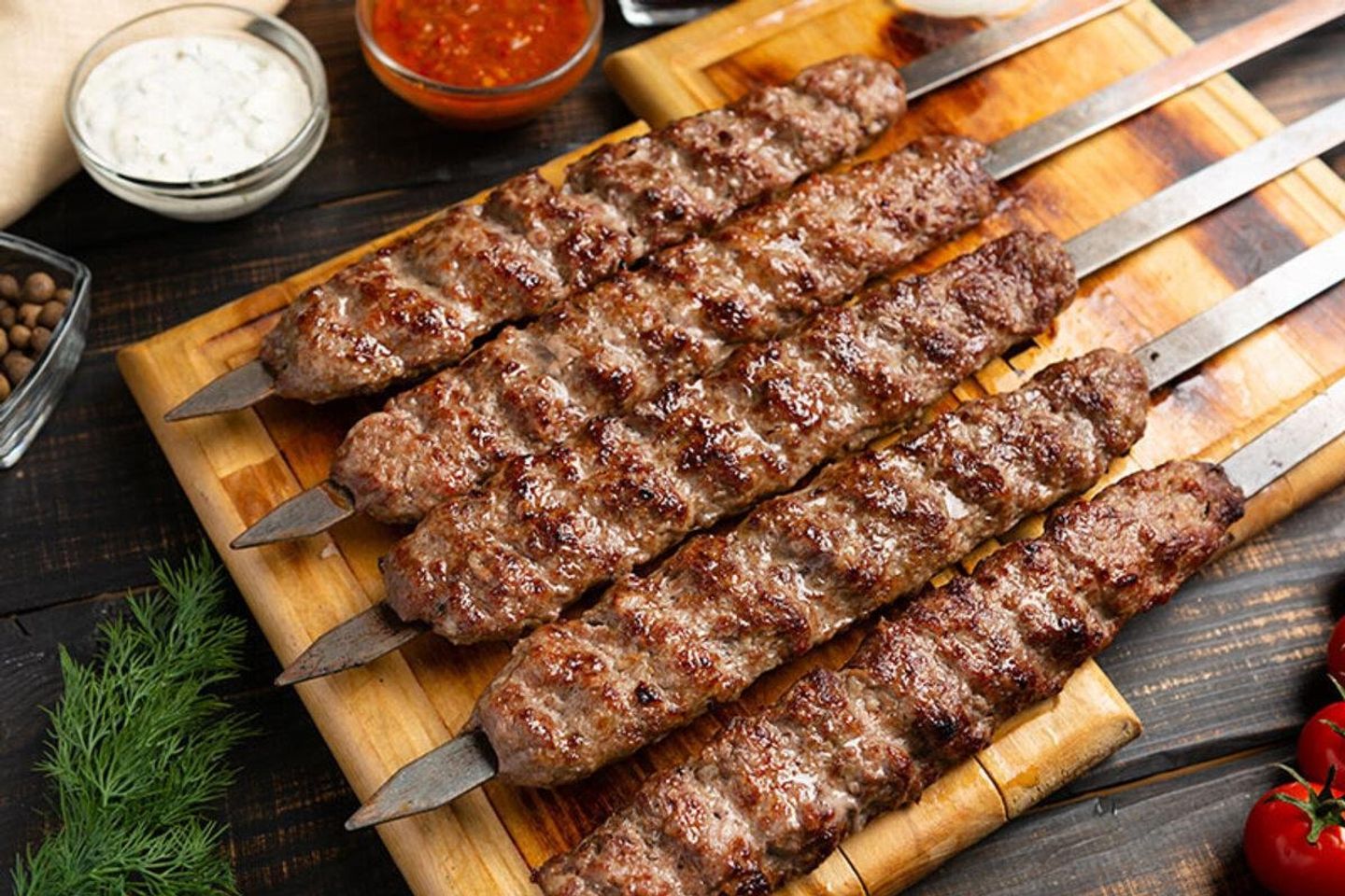 نص كيلو كباب لحم