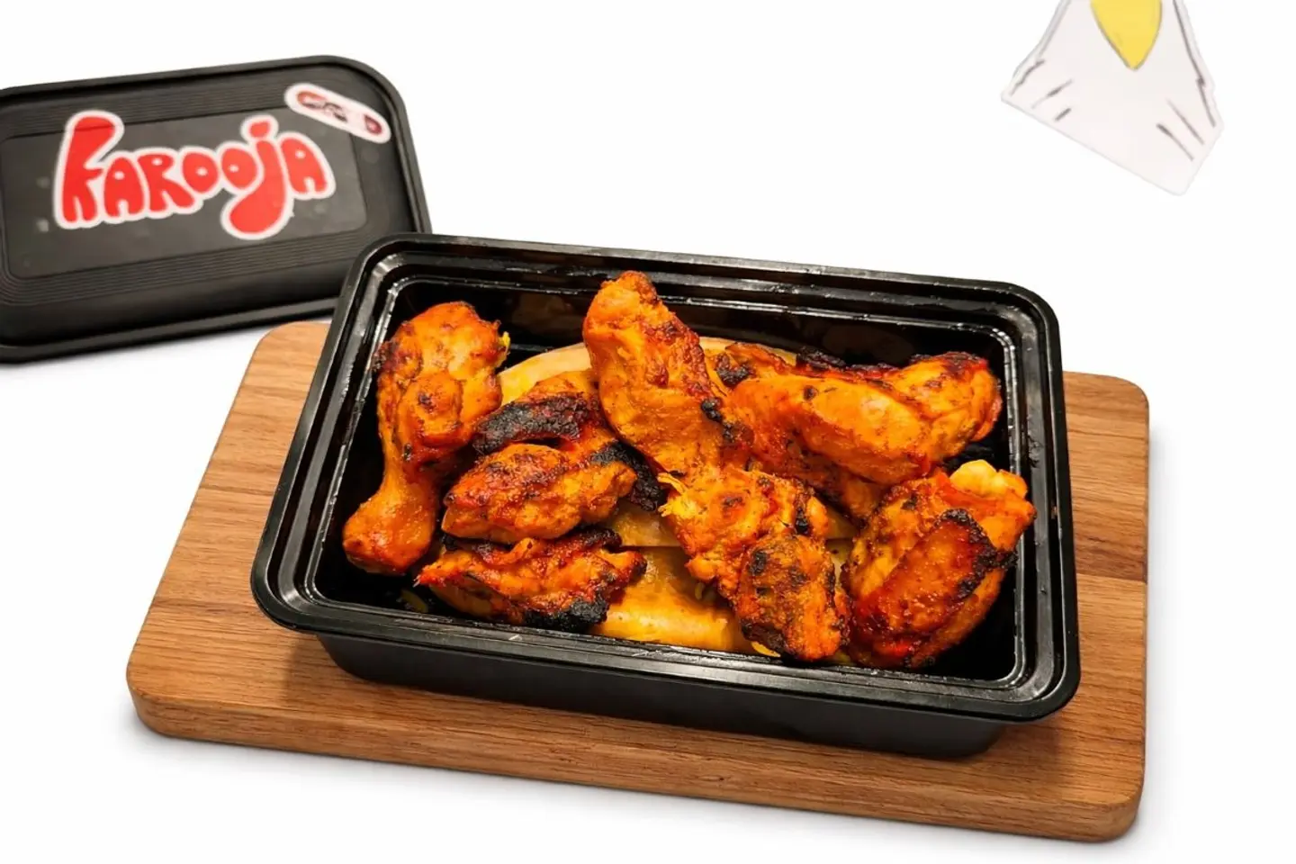 نص فرخه مشويه علي الفحم مع خبز