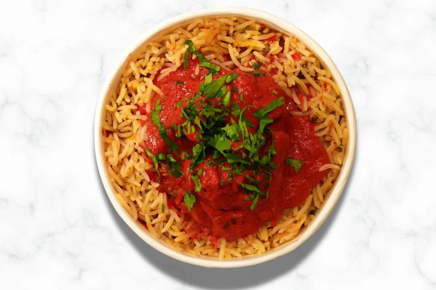 أرز برياني مع مسالا دجاج