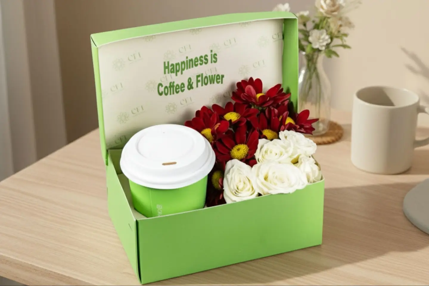 قهوة وورد - صغير