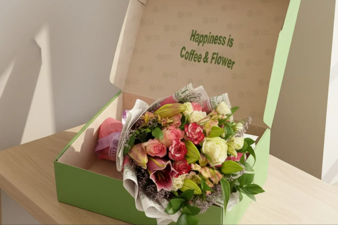 بوكيه ورد في بوكس