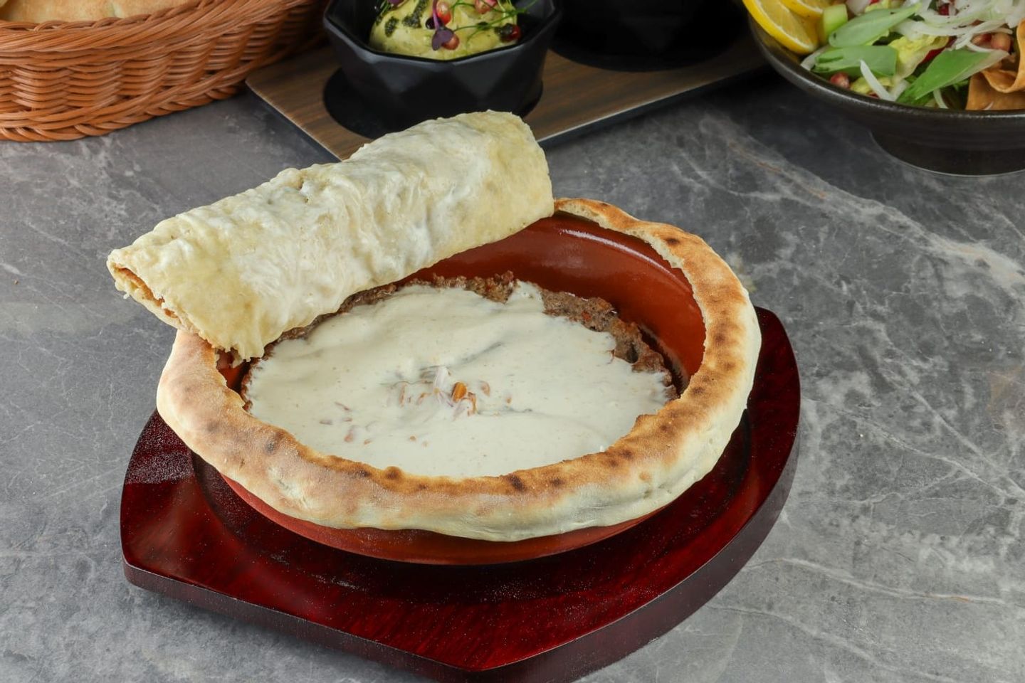 فخارية كفتة طحينية