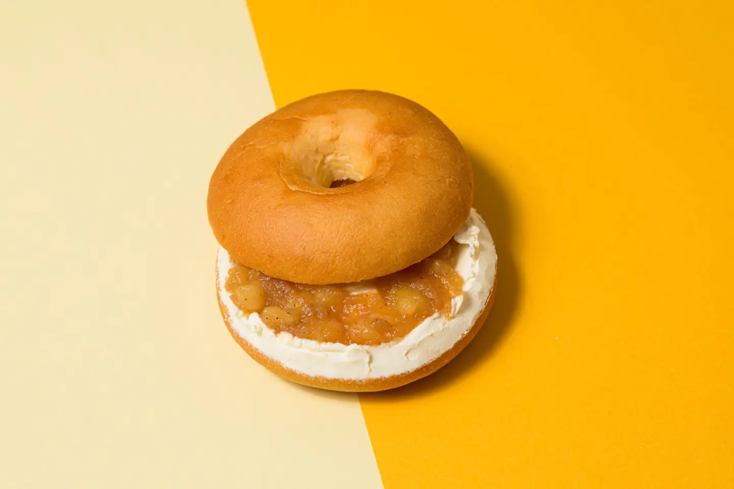 Apple Cream Cheese Bagel