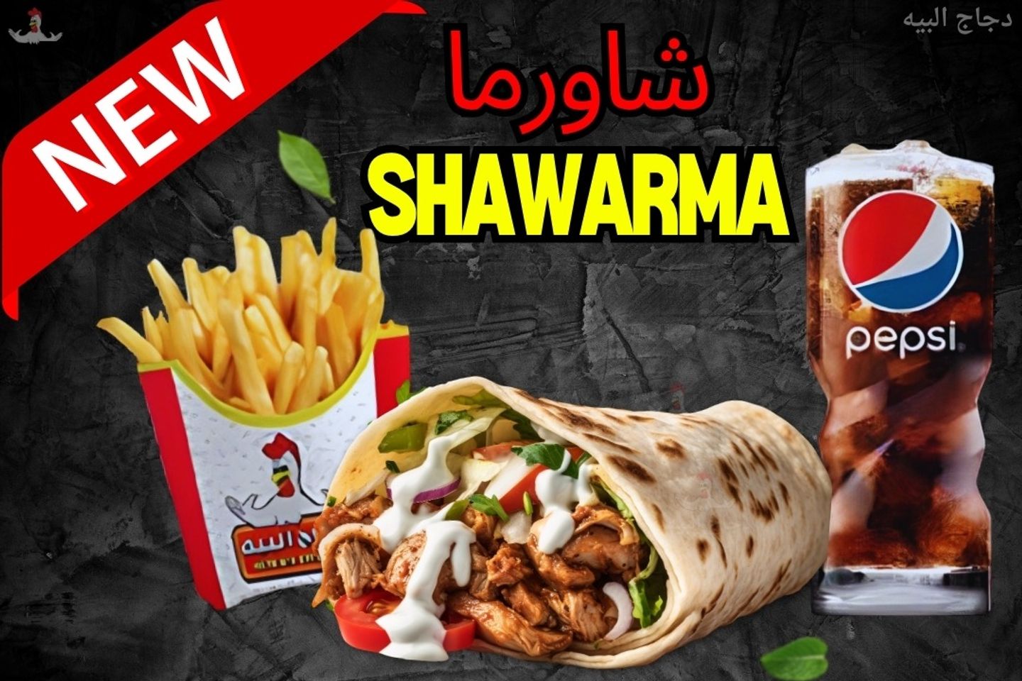 وجبة شاورما دجاج