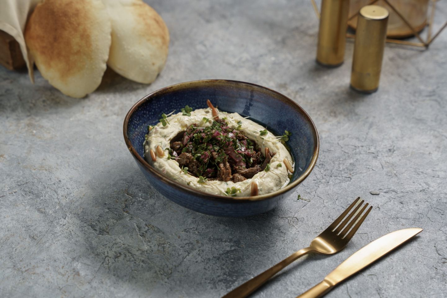 Hummos Beiruty Beef Shawarma