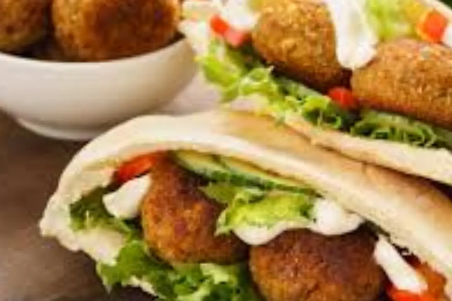 Falafel With Liquid Cheese