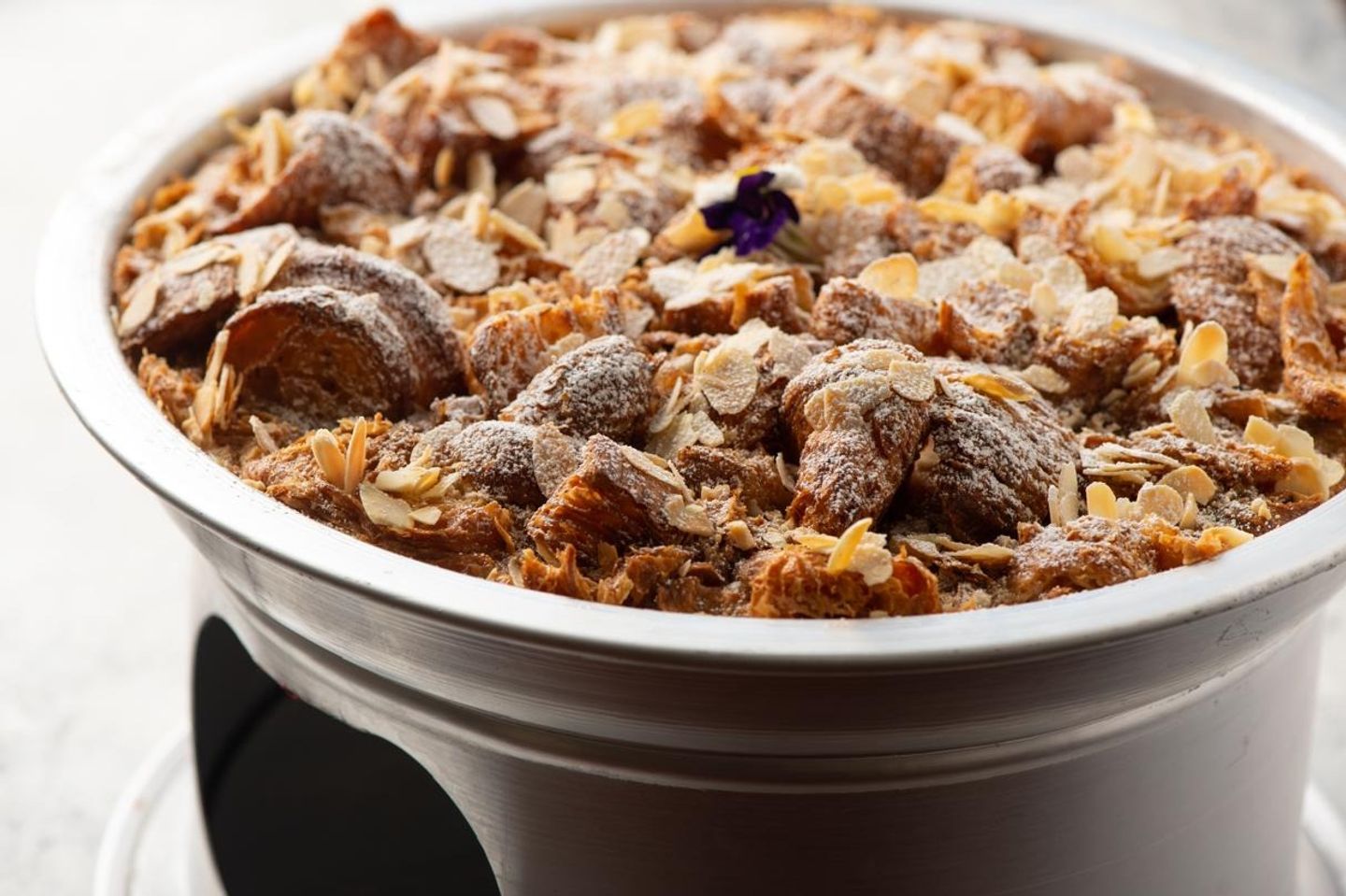 Almond Croissant Pudding Heater