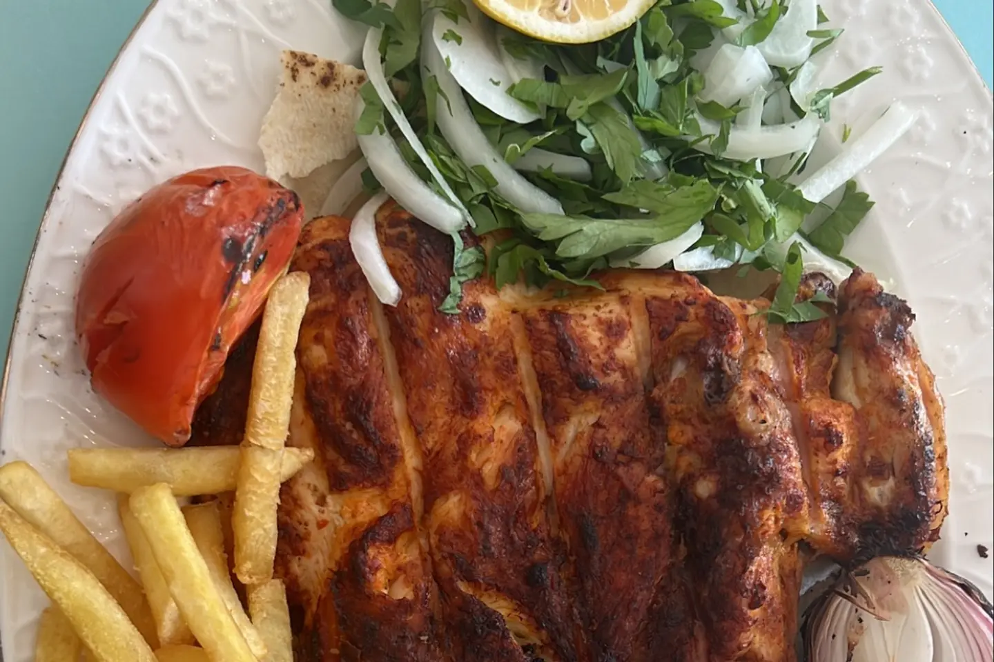 نص حبه مشوي على الفحم