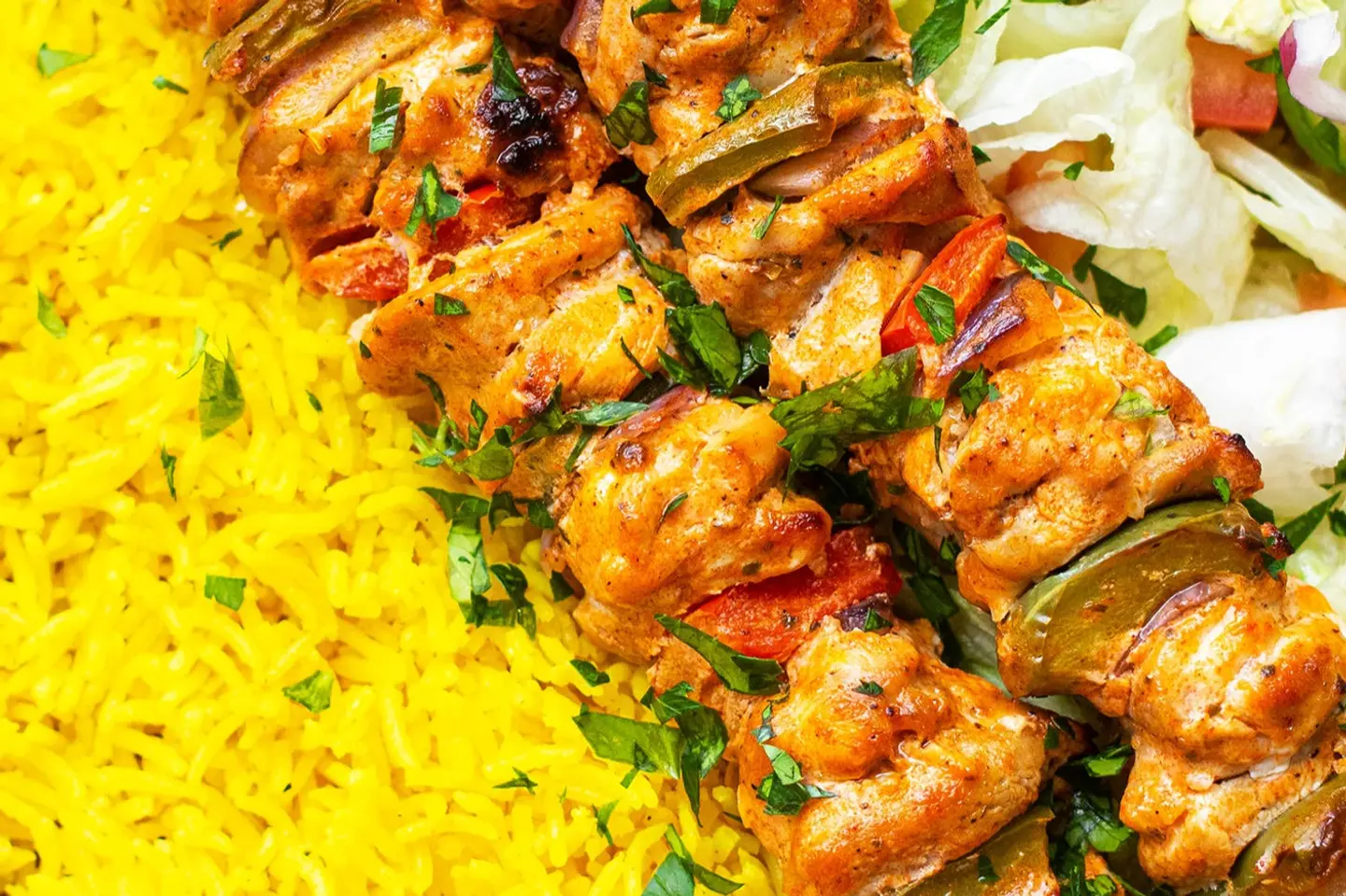 Chicken Tikka Boti With Rice