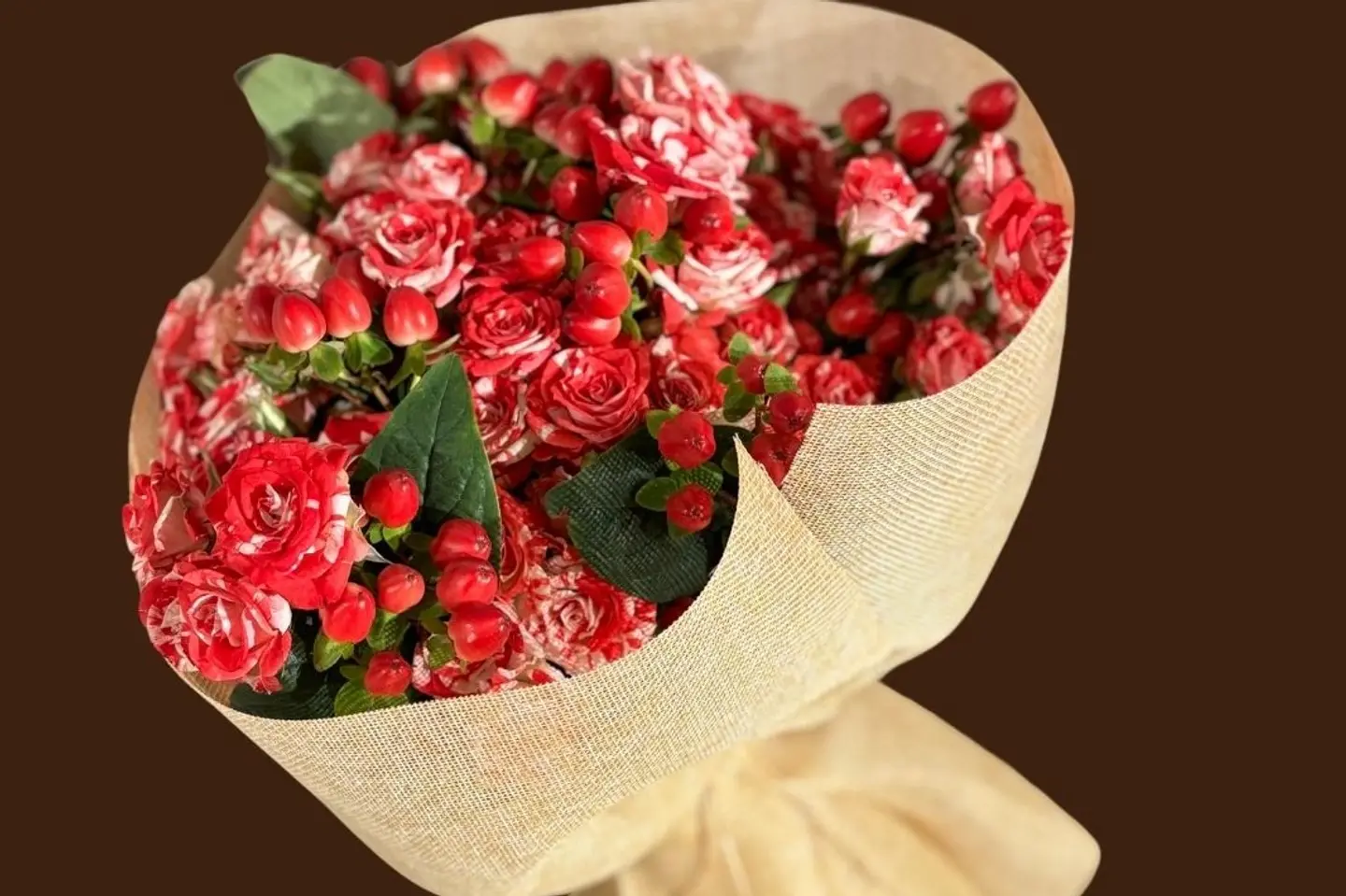 باقة ورد احمر