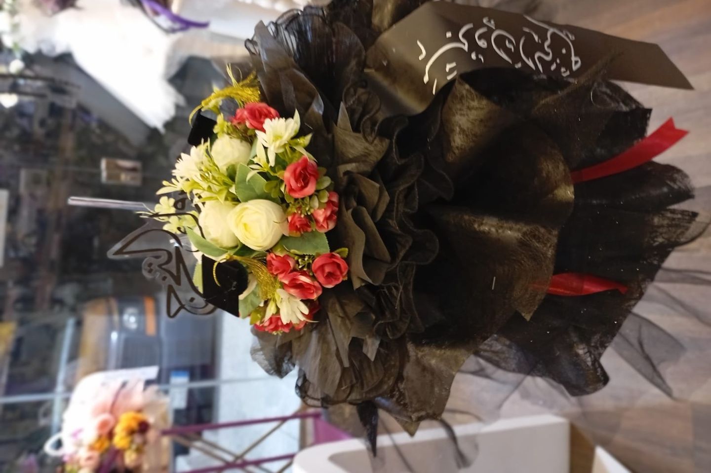 Graduation Bouquet Made Of Artificial Flowers