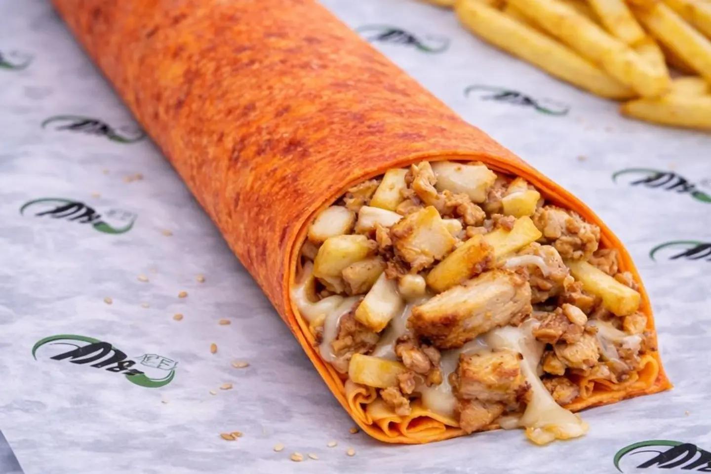 شاورما صاروخ دجاج صاج احمر