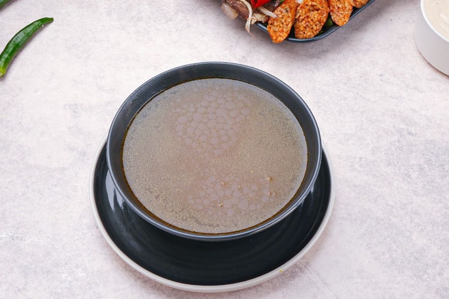 طلب شوربه الحرش بس