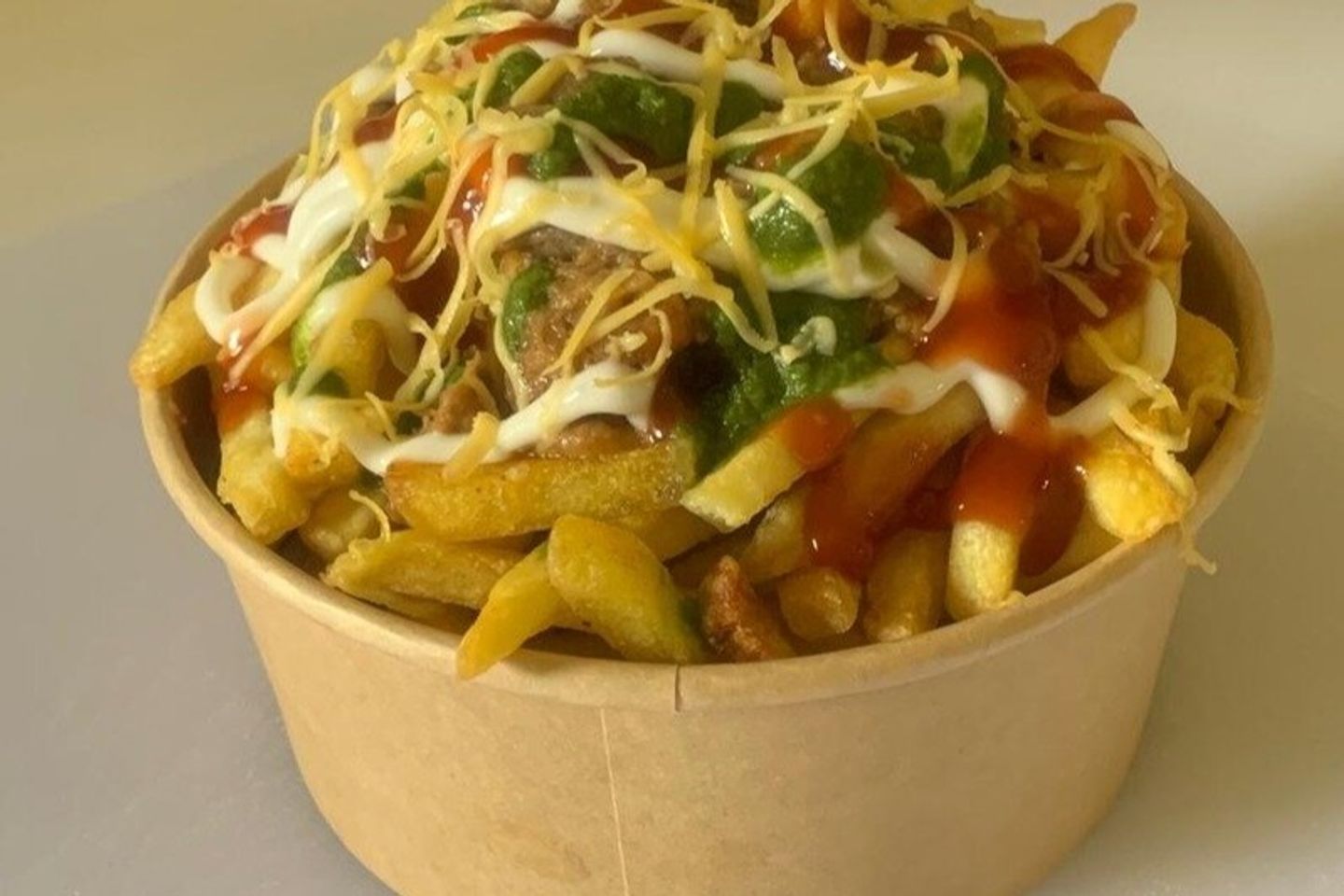 French Fries With Chicken Tikka Masala