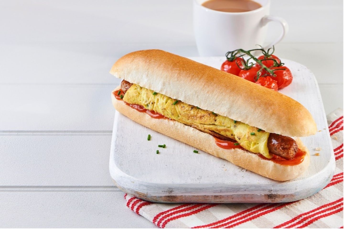 Sausage With Egg Sandwich