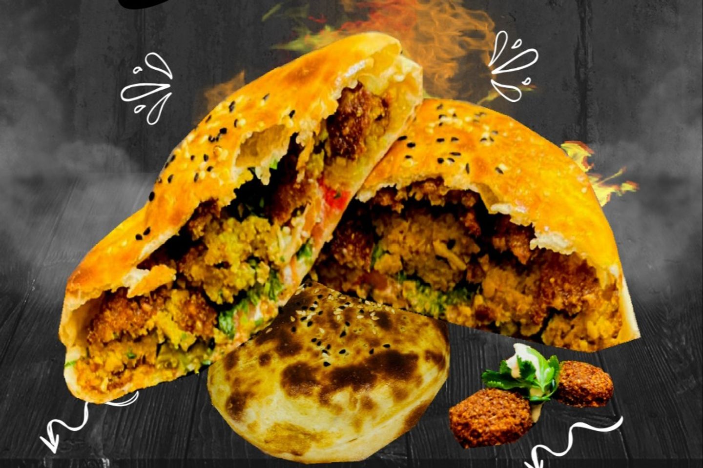 فطيرة فلافل