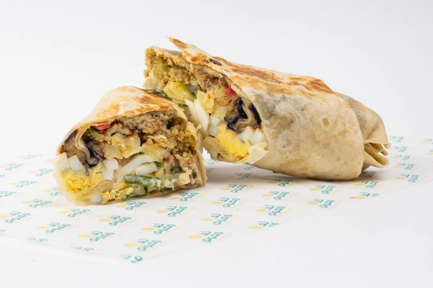Egg And Hummus Falafel Sandwich